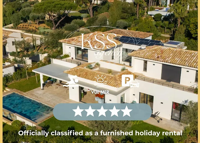 350m2 - Vue - Piscine - Clim - Parking * 생트막시메